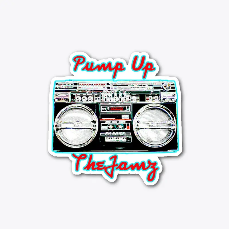 Pump Up The Jamz boombox design