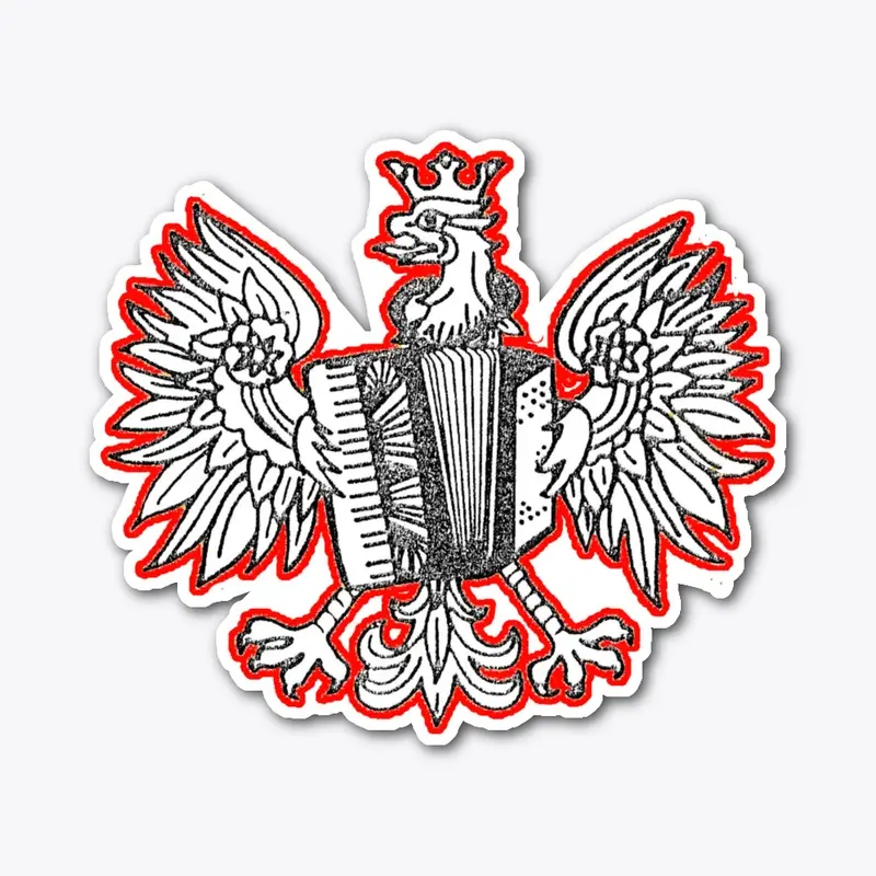 Polish Eagle with accordion